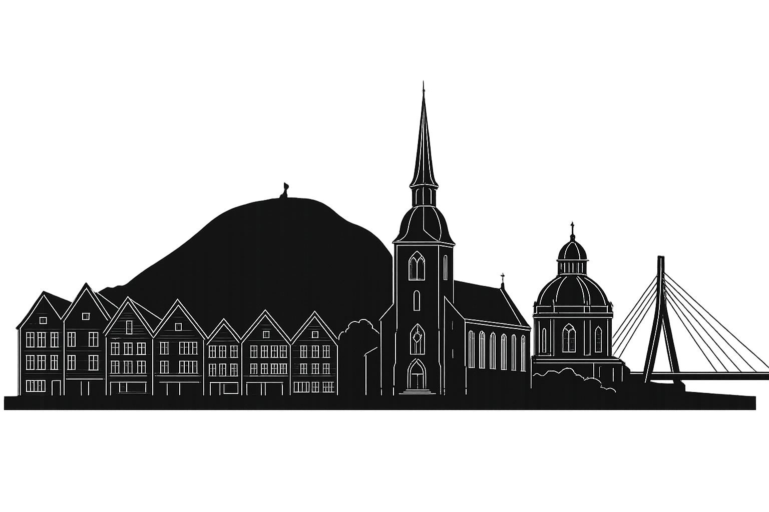 Bergen skyline